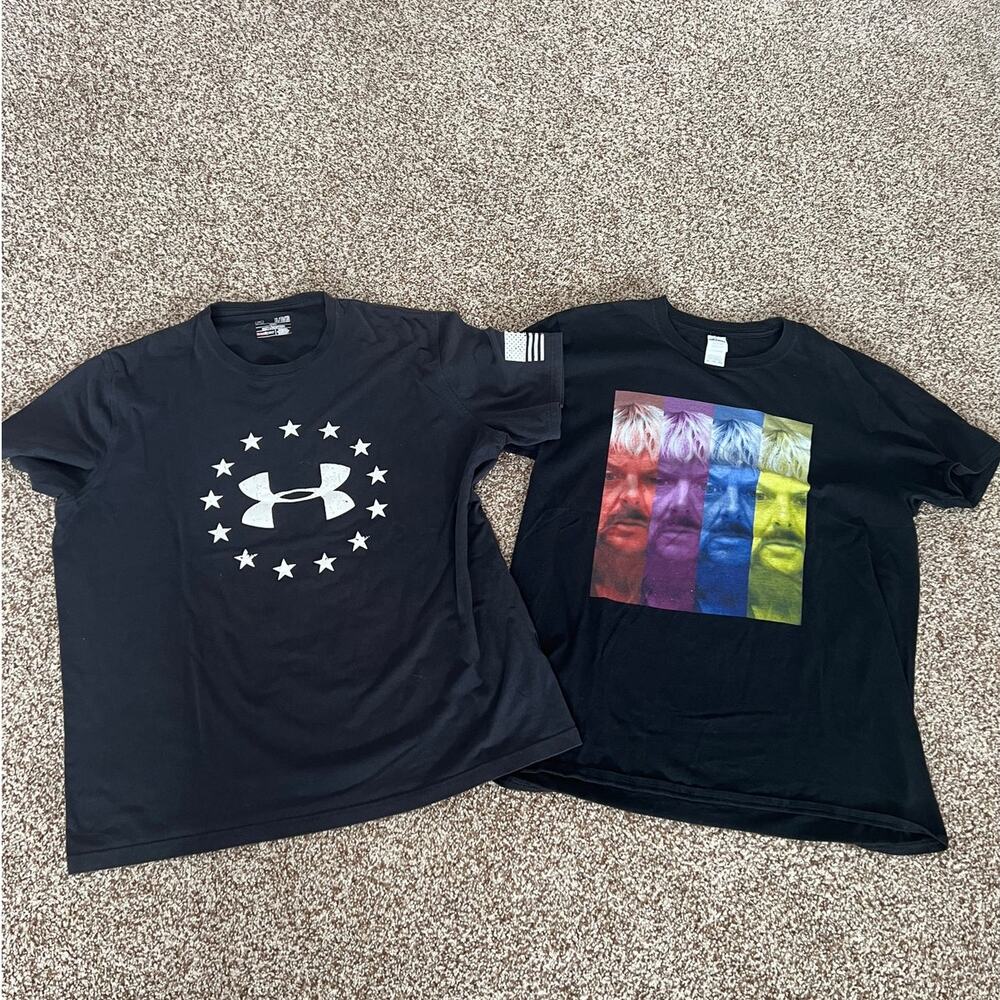 Bundle of 2 Crewneck Short Sleeve T-Shirts, Men's size XL